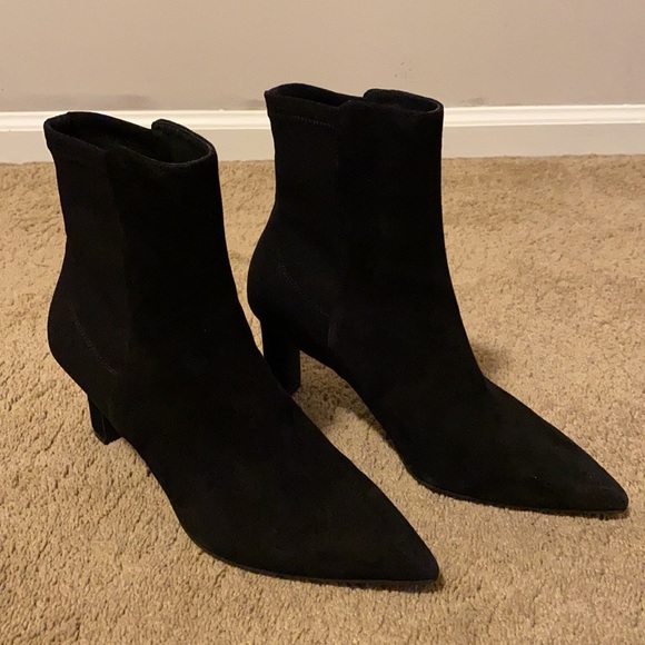 Stuart Weitzman Lauri Suede Boots 75 Block Heel. Size 39. 8.5 - Picture 2 of 8
